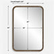 Decorative Wall Mirror | Antique Gold Ridged Frame | 22x32 Rectangular