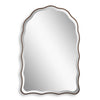 Siva Arched Accent Wall Mirror | Scallop Edges | Antique Bronze | Gold 24x36