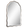 Siva Arched Accent Wall Mirror | Scallop Edges | Antique Bronze | Gold 24x36