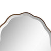 Siva Arched Accent Wall Mirror | Scallop Edges | Antique Bronze | Gold 24x36