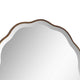 Siva Arched Accent Wall Mirror | Scallop Edges | Antique Bronze | Gold 24x36
