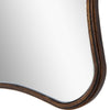Siva Arched Accent Wall Mirror | Scallop Edges | Antique Bronze | Gold 24x36
