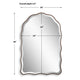 Siva Arched Accent Wall Mirror | Scallop Edges | Antique Bronze | Gold 24x36
