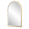 Siva Arched Accent Wall Mirror | Scalloped Edges | Gold Leaf Finish 24x36