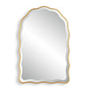 Siva Arched Accent Wall Mirror | Scalloped Edges | Gold Leaf Finish 24x36