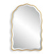 Siva Arched Accent Wall Mirror | Scalloped Edges | Gold Leaf Finish 24x36