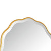 Siva Arched Accent Wall Mirror | Scalloped Edges | Gold Leaf Finish 24x36