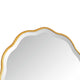 Siva Arched Accent Wall Mirror | Scalloped Edges | Gold Leaf Finish 24x36