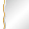 Siva Arched Accent Wall Mirror | Scalloped Edges | Gold Leaf Finish 24x36