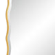 Siva Arched Accent Wall Mirror | Scalloped Edges | Gold Leaf Finish 24x36