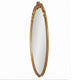 Accent Wall Mirror | Scrollwork | Antique Gold | Gray Glaze | Round 28"