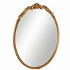 Accent Wall Mirror | Scrollwork | Antique Gold | Gray Glaze | Round 28"
