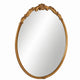 Accent Wall Mirror | Scrollwork | Antique Gold | Gray Glaze | Round 28"