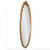 Accent Wall Mirror | Scrollwork | Antique Gold | Gray Glaze | Round 28"
