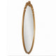 Accent Wall Mirror | Scrollwork | Antique Gold | Gray Glaze | Round 28"