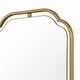 Floating Rectangular Mirror | Concave Corners | Antique Gold Leaf 22x35