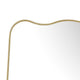 Accent Wall Mirror | Wavy Top & Bottom | Tapered Sides | Warm Gold 24x36