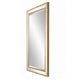 Accent Wall Mirror | Double Frame | Beveled Mirror Trim | Gold Tone 27x33