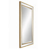 Accent Wall Mirror | Double Frame | Beveled Mirror Trim | Gold Tone 27x33