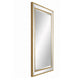 Accent Wall Mirror | Double Frame | Beveled Mirror Trim | Gold Tone 27x33