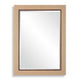 Raga Accent Wall Mirror | Basket Weave Design | Beige & Dark Brown 28x38