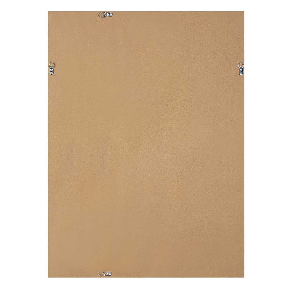 Raga Accent Wall Mirror | Basket Weave Design | Beige & Dark Brown 28x38