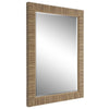 Raga Accent Wall Mirror | Rattan Design Frame | Coastal Brown Finish 25x35