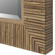 Raga Accent Wall Mirror | Rattan Design Frame | Coastal Brown Finish 25x35