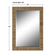Raga Accent Wall Mirror | Rattan Design Frame | Coastal Brown Finish 25x35