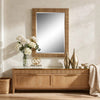 Raga Accent Wall Mirror | Rattan Design Frame | Coastal Brown Finish 25x35