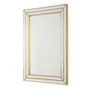 Accent Wall Mirror | Triple Frame | Mirror Inlays | Antique Gold 24x34