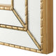 Accent Wall Mirror | Triple Frame | Mirror Inlays | Antique Gold 24x34