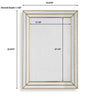 Accent Wall Mirror | Triple Frame | Mirror Inlays | Antique Gold 24x34