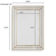 Accent Wall Mirror | Triple Frame | Mirror Inlays | Antique Gold 24x34