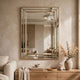 Accent Wall Mirror | Triple Frame | Mirror Inlays | Antique Gold 24x34