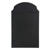 Kona Accent Wall Mirror | Arched Top | Scalloped Corners | Satin Black 22x36