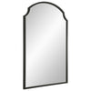 Kona Accent Wall Mirror | Arched Top | Scalloped Corners | Satin Black 22x36