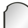 Kona Accent Wall Mirror | Arched Top | Scalloped Corners | Satin Black 22x36