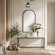 Kona Accent Wall Mirror | Arched Top | Scalloped Corners | Satin Black 22x36