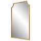 Kona Accent Wall Mirror | Scalloped Corners | Gold Leaf Finish 22x36