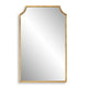 Kona Accent Wall Mirror | Scalloped Corners | Gold Leaf Finish 22x36