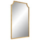 Kona Accent Wall Mirror | Scalloped Corners | Gold Leaf Finish 22x36