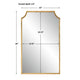 Kona Accent Wall Mirror | Scalloped Corners | Gold Leaf Finish 22x36