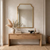 Kona Accent Wall Mirror | Scalloped Corners | Gold Leaf Finish 22x36