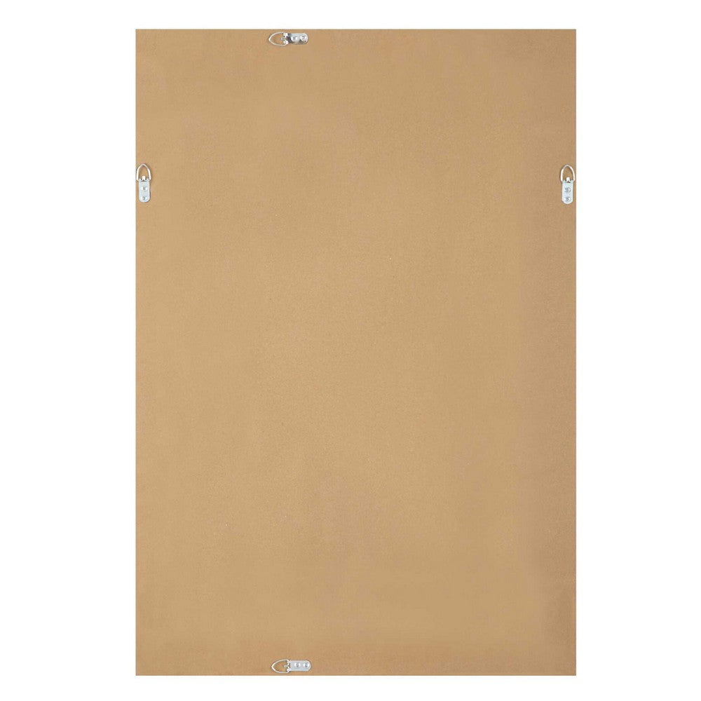 Accent Wall Mirror | Rectangular Shape | Mirrored Panels | Nickel 23x34