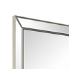 Accent Wall Mirror | Rectangular Shape | Mirrored Panels | Nickel 23x34