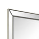 Accent Wall Mirror | Rectangular Shape | Mirrored Panels | Nickel 23x34
