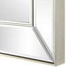 Accent Wall Mirror | Rectangular Shape | Mirrored Panels | Nickel 23x34