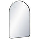 Rectangular Floating Mirror | Arched Top | Modern Style Satin Black 22x34
