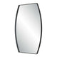 Accent Wall Mirror | Convex Shape | Floating Design | Matte Black 24x36